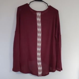 Francesca's Maroon Sweater